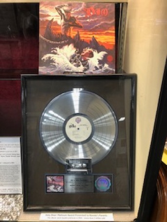 Dio Platinum Record Award